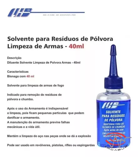 Kit de Limpeza p/ Cal 38/.380/.9MM/.635/.22/.40/.45