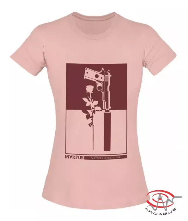 Camiseta Concept Gun&Flower Rosa