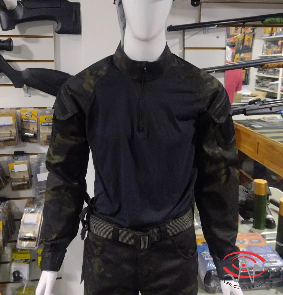 Combat Shirt Shield Camuflagem Multicam Black