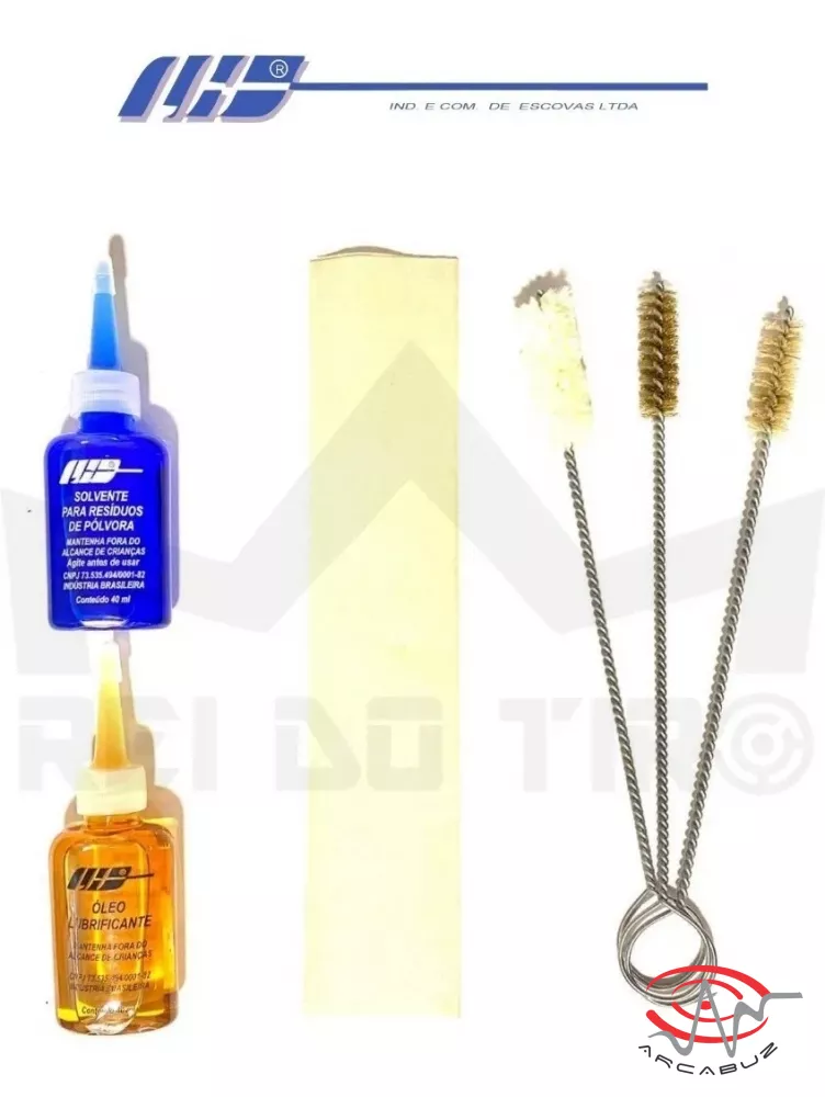 Kit de Limpeza p/ Cal 38/.380/.9MM/.635/.22/.40/.45