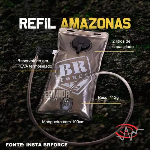 Refil de Hidratação Brforce Amazonas Preto