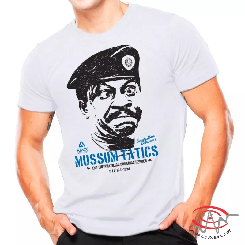 Camiseta Militar Estampada Mussum Tatics