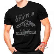 Camiseta Militar Estampada 6 Motivos