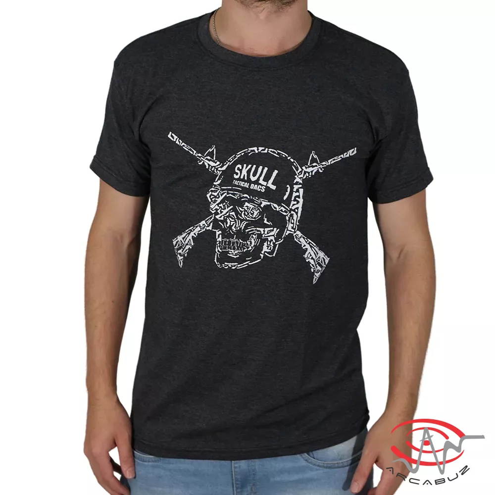 Camiseta Estampa Guns Skull