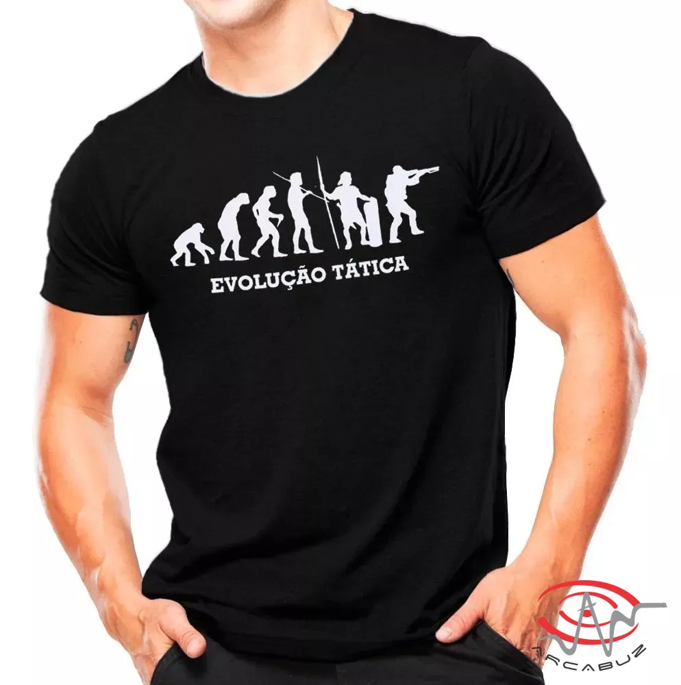 Camiseta Militar Estampada Evolução Tatica