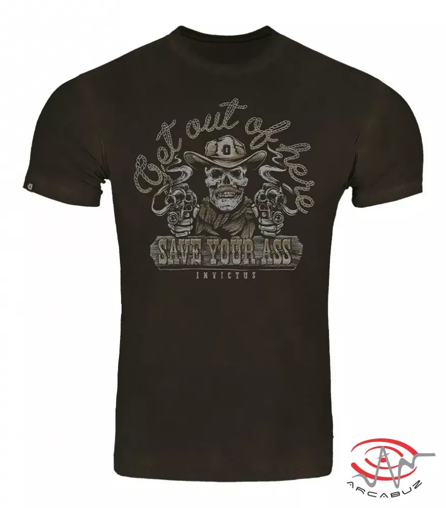 Camiseta Invictus Concept Get Out Marrom